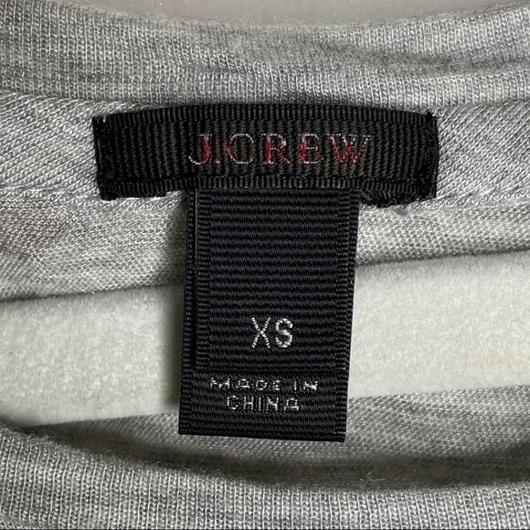 J. Crew Basic Grey Tank with Tan Sheer Back Extra Small - Picture 3 of 7